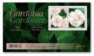 Canada 3166 Gardenia souvenir sheet MNH 2019