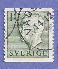 Sweden Scott #418 Gustaf VI Adolf, CV $.20, used