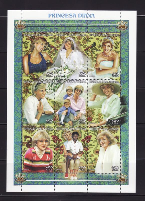 Equatorial Guinea NSL MNH Princess Diana (D)