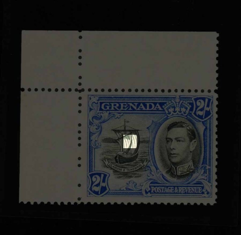 [GRENADA] 1938 2s SG 161aa Variety / ‘Line on Sail’ Partially Erased (MNH)