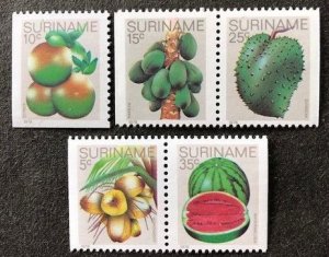 Surinam 510-512, 514, 515 MNH, (No 513 & 514A)