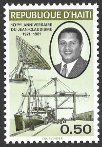 1982 Haiti Duvalier | Telecoms | Ship 50c #743 Undercatalogued $0.35 VF-NH-