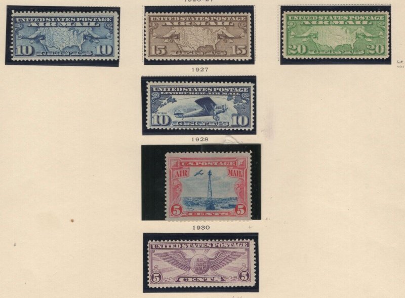 Scott C7 - C12 - Airmails. MNH. OG. C11 & C12 MH.   #02 C7s6b