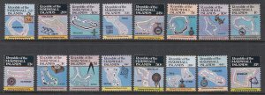 Marshall Islands 35-49A Maps MNH VF