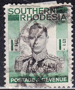 Southern Rhodesia 50 USED 1937 KGVI