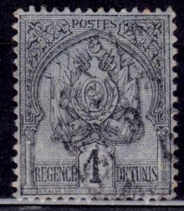 Tunisia 1888-1902, Coat of Arms, 1c, used
