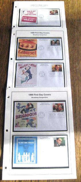 1999 BROADWAY SONGWRITERS FDCs - set of 6