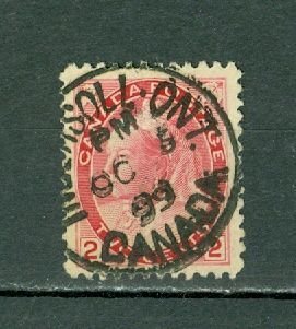 CANADA 1899  #QV  #77a(DIE 1)  CANCELLATION