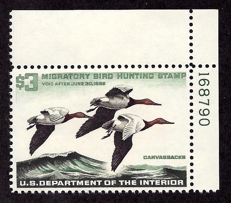 RW32 Mint,OG,NH... Plate# Single... SCV $100.00