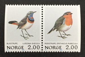 Norway 1982 #800-1 Pair, Birds, Unused/MH.