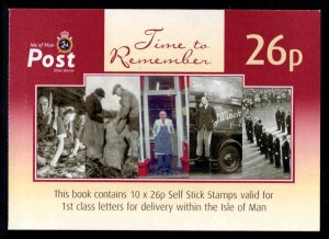 Isle of Man, Scott 1114a self adhesive booklet