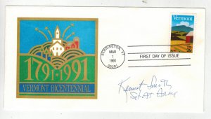 1991 VERMONT BICENTENNIAL 2533 SIGNED MONTPELIER CAPITOL SARGEANT AT ARMS