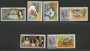 Aitutaki 1978-79 Official set mnh S.C. O1 - O16