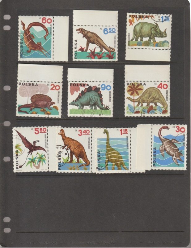 Poland stamps Collection on 5 Stock Pages Great Topicals ,  Complete Sets CTO's