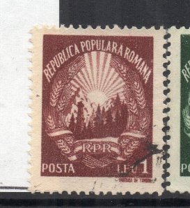 Romania 1948 Early Issue Fine Used 1L. NW-230291