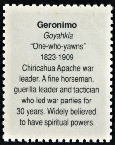 SCOTT 2869-M GERONIMO- PRICE INCREASE BASED ON CENTERING