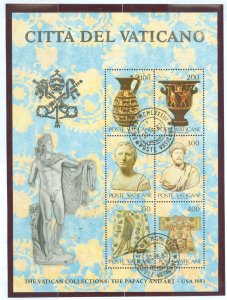 Vatican City #718 Used Souvenir Sheet