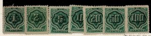 Ecuador J1-J7 Set Mint Hinged