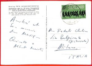 aa2565 - MEXICO - POSTAL HISTORY - 1968  Olympic Games STAMP on POSTCARD