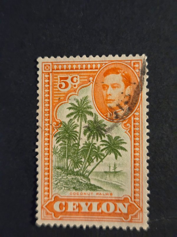 Ceylon #292          Used