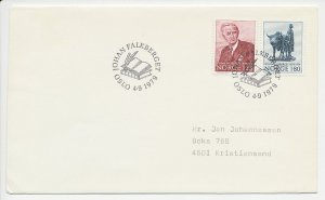 Cover / Postmark Norway 1979 Johan Falkberget - Writer 