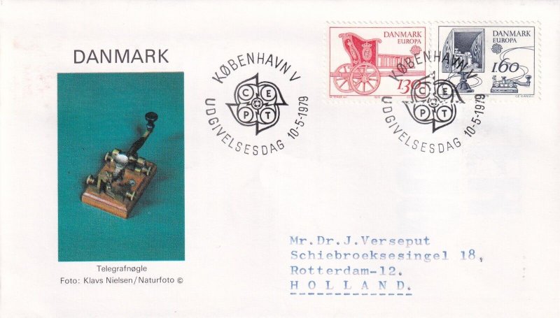 SA25d Denmark 1979 EUROPA CEPT- Post and Telecommunications, FDC