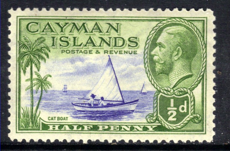 Cayman Islands 1935 KGV 1/2d Blue& Green MM SG 97 ( T619 )