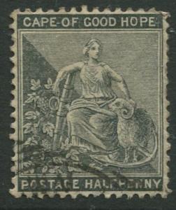 Cape of Good Hope - Scott 33 - Hope -1882 - Used - Single 1/2p Stamp