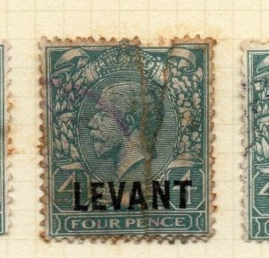 British Levant 1921 Issue Fine Used 4d. Optd NW-180785