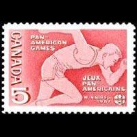 CANADA 1967 - Scott# 472 Games-Runner Set of 1 NH