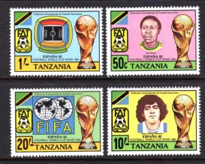 Tanzania 197-200 Soccer MNH VF