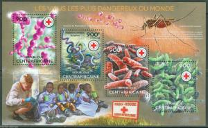 CENTRAL AFRICA  2014 THE MOST DANGEROIUS VIRUSES SYPHILIS TUBERCUOSIS MINT NH