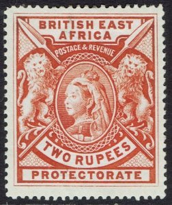 BRITISH EAST AFRICA 1897 QV LIONS 2R