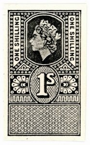 (I.B) Elizabeth II Revenue : Unappropriated Key Type 1/- (die proof)