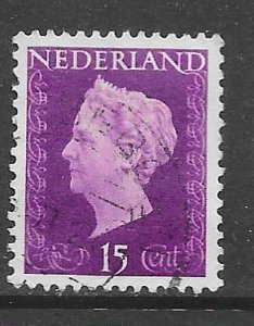 Netherlands 291: 15c Queen Wilhelmina, used, F-VF