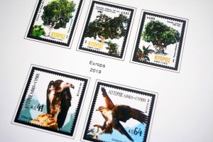 COLOR PRINTED GREEK CYPRUS 2011-2020 STAMP ALBUM PAGES (41 illustr. pages)