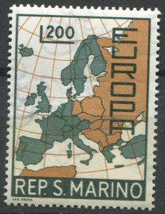 San Marino Sc#664 MNH, 200L sl grn & brn, Europa (C.E.P.T.) (1967)