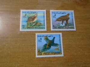 Afghanistan  #  831-33   MNH   Birds