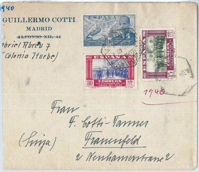 70120 - SPAIN España - POSTAL HISTORY - Helicopter stamps on COVER  1940