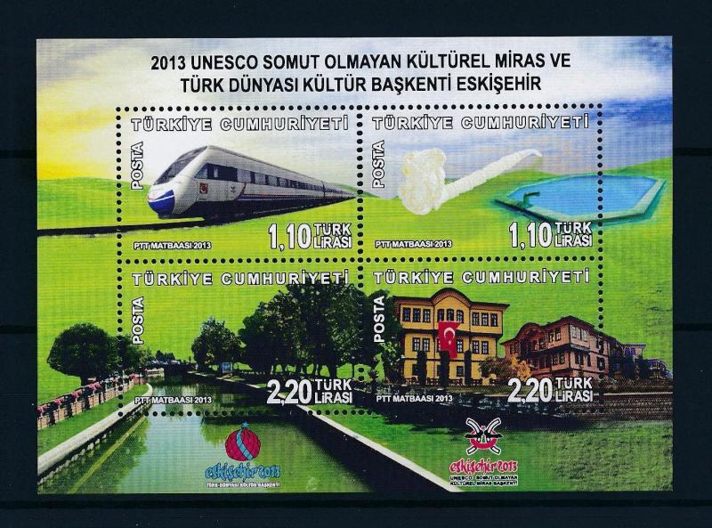 [61204] Turkey 2013 Railway Train Eisenbahn Chermin De Fer Souvenir Sheet MNH