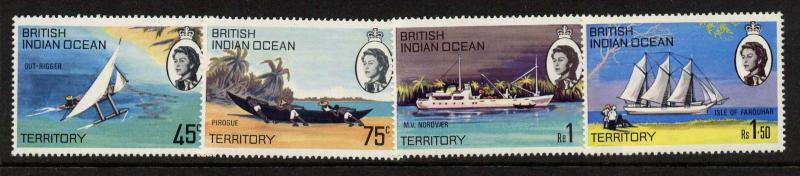 British Indian Ocean Territory 35-8 MNH Ship, Boats