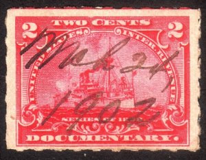 1898, US 2c, Documentary, Used, Sc R164