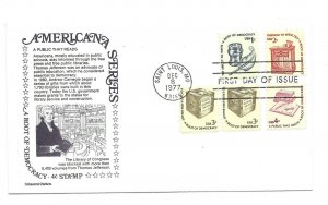 1581-85 1c - 4c Americana, on one 4c Aristocrat Cachets FDC