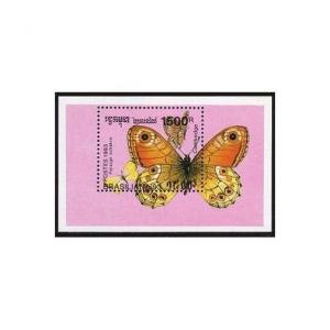 Cambodia 1278-1282,1283,MNH.Michel 1354-1359. BRAZILIANA-1993.Butterflies.