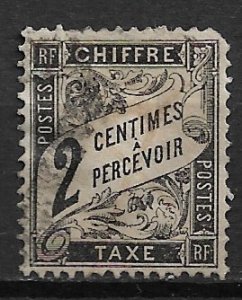 1882 France J12 Postage Due 2c used