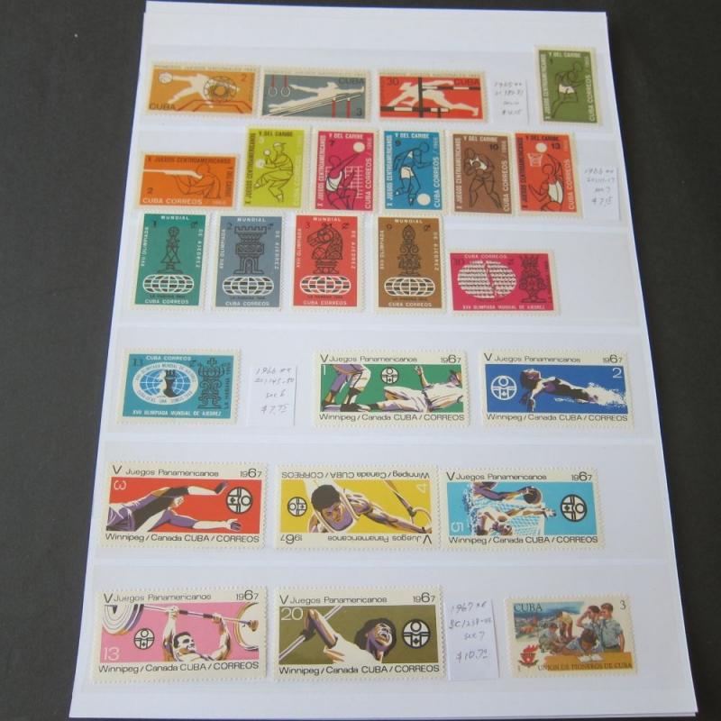 Cuba modern sets 176 stamps All MNH 