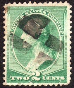 1887, US 2c, Washington, Used, Sc 213