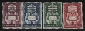 PORTUGAL, 713-716, HINGED, 1949, UPU