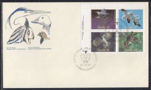 Canada Scott 1098a UL Pl Blk FDC - Birds