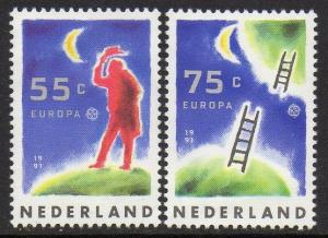 Netherlands 1991 Europa VF MNH (795-6)